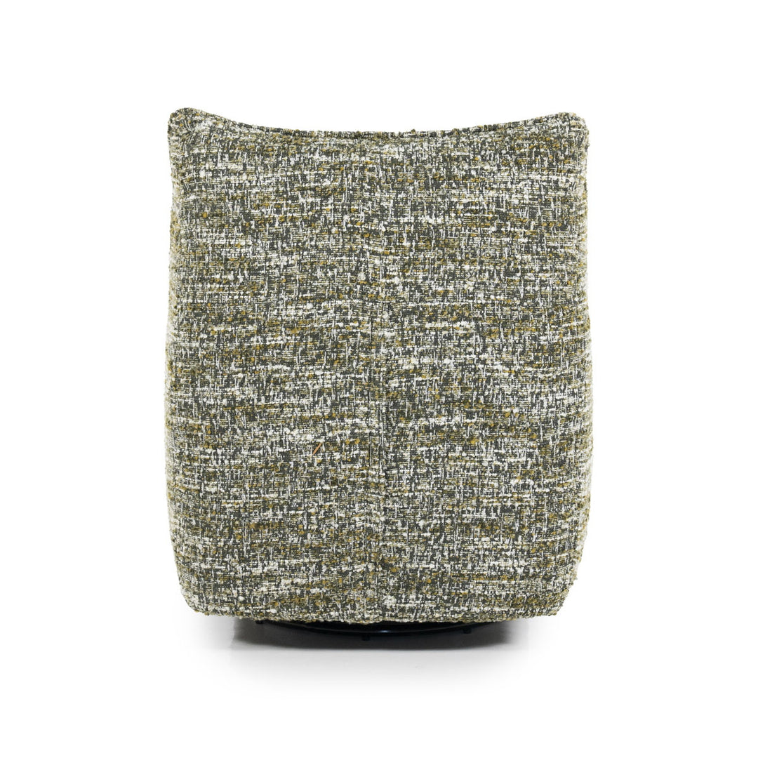 Fauteuil Loys – stof, hout & metaal groen barkley