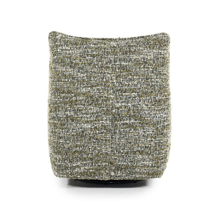 Fauteuil Loys – stof, hout & metaal groen barkley