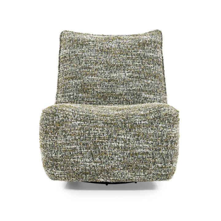 Fauteuil Loys – stof, hout & metaal groen barkley