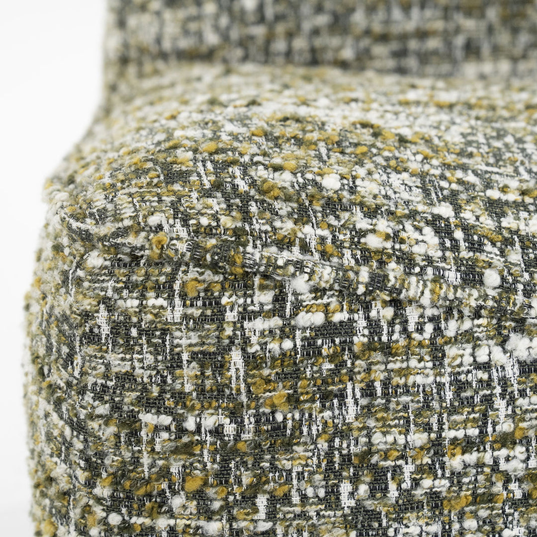 Fauteuil Loys – stof, hout & metaal groen barkley