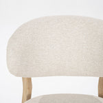 Stoel Mikky – stof & eikenhout naturel beige moon