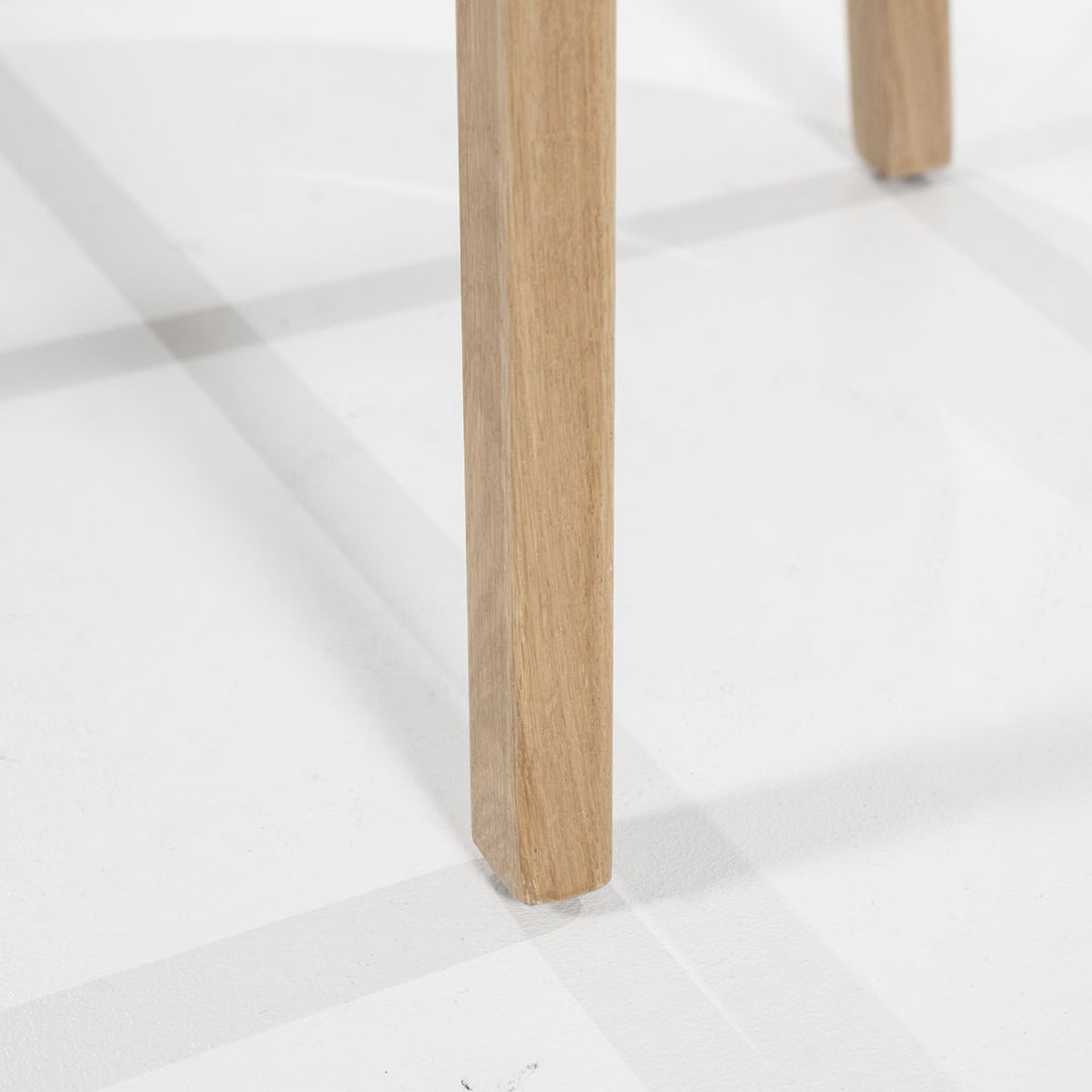 Stoel Mikky – stof & eikenhout naturel beige moon