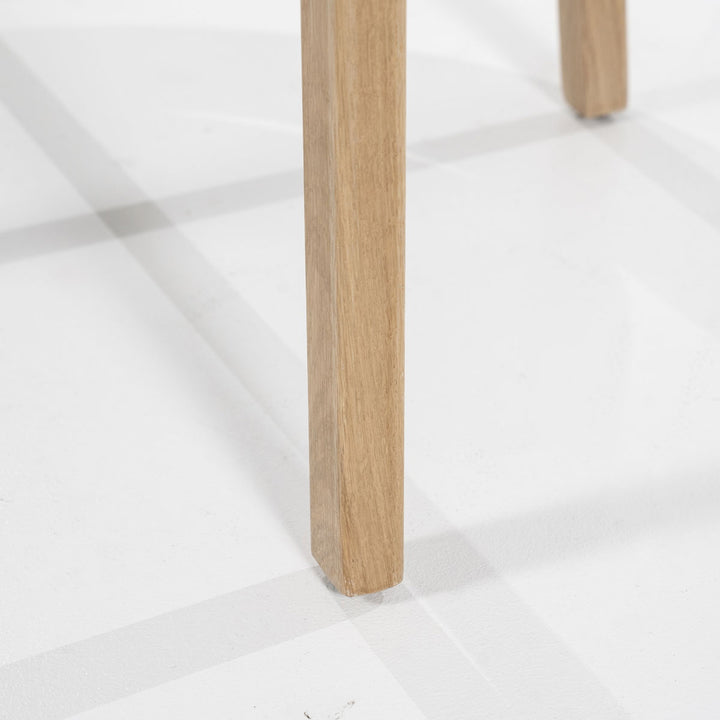 Stoel Mikky – stof & eikenhout naturel beige moon