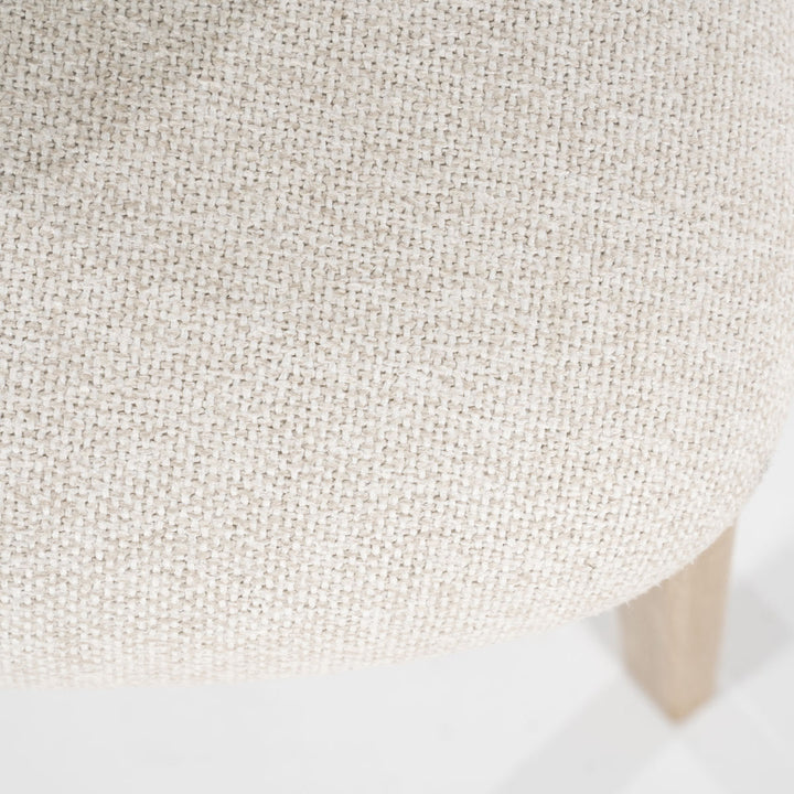 Stoel Mikky – stof & eikenhout naturel beige moon