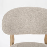 Stoel Mikky – stof & eikenhout naturel taupe moon