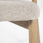 Stoel Mikky – stof & eikenhout naturel taupe moon