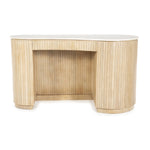 Bureau Kira – mangohout & marmer wit