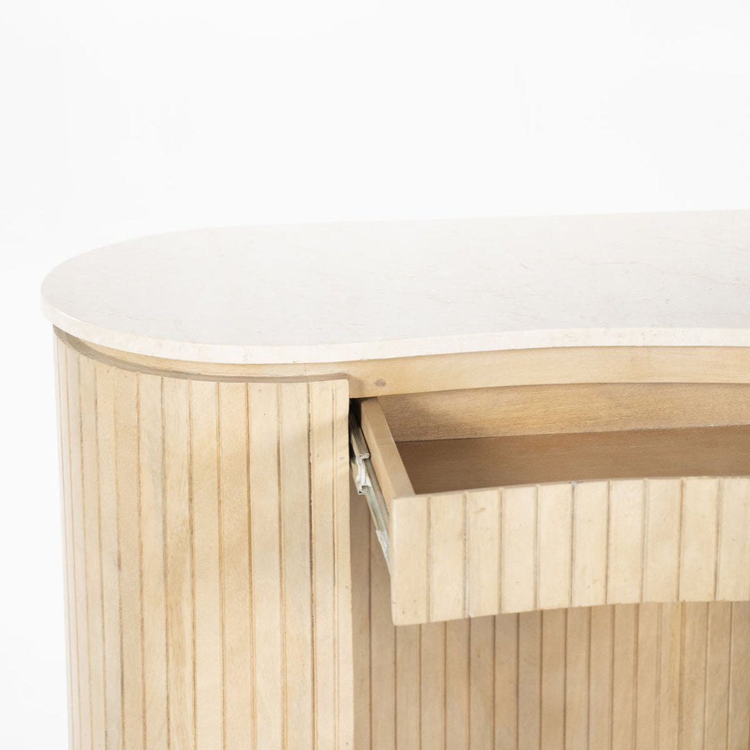 Bureau Kira – mangohout & marmer wit