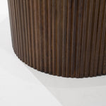 Salontafel Mari – mangohout & travertin bruin 129x84x36cm