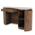 Bureau Mari – mangohout & travertin bruin