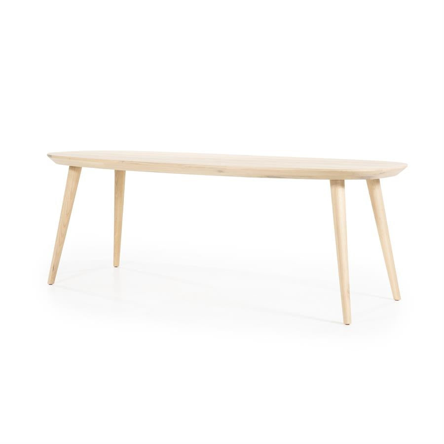 Eettafel Elijah – eikenhout & eikenfineer naturel 220x100cm