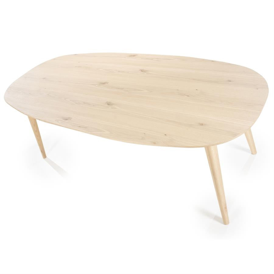 Eettafel Elijah – eikenhout & eikenfineer naturel 220x100cm