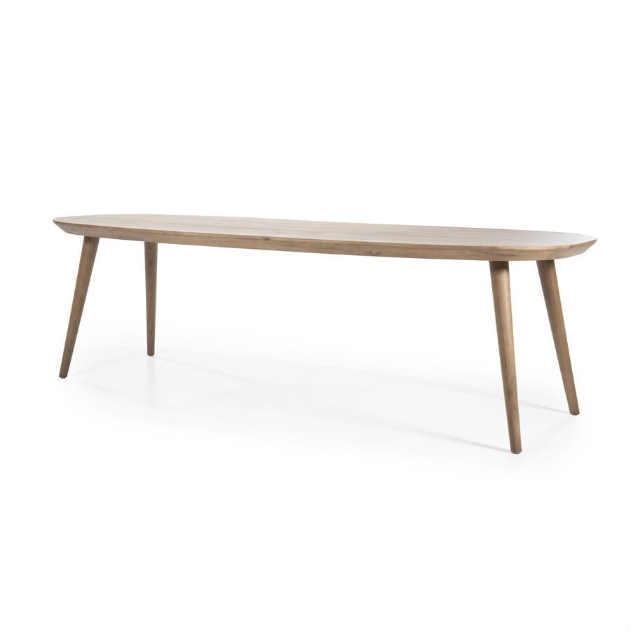 Eettafel Elijah – eikenhout & eikenfineer bruin 260x100cm