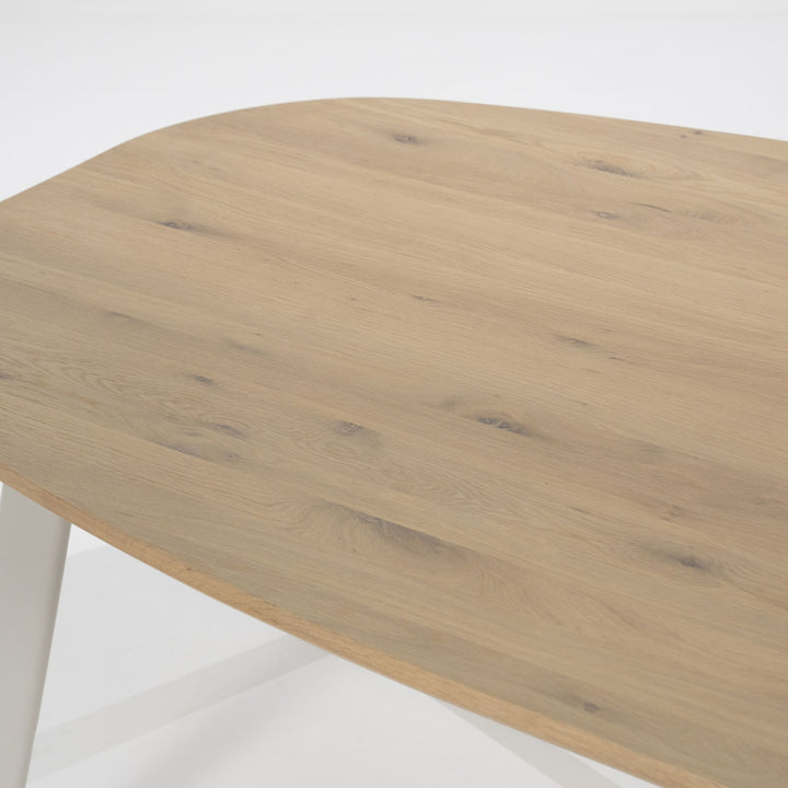 Eettafel Dion – eikenhout & metaal naturel 220x110cm