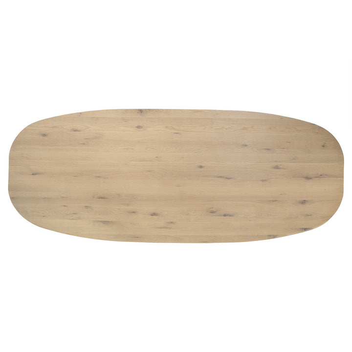 Eettafel Dion – eikenhout & metaal naturel 260x110cm