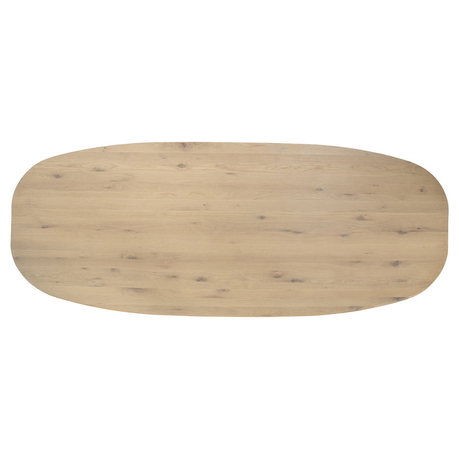Eettafel Dion – eikenhout & metaal naturel 260x110cm