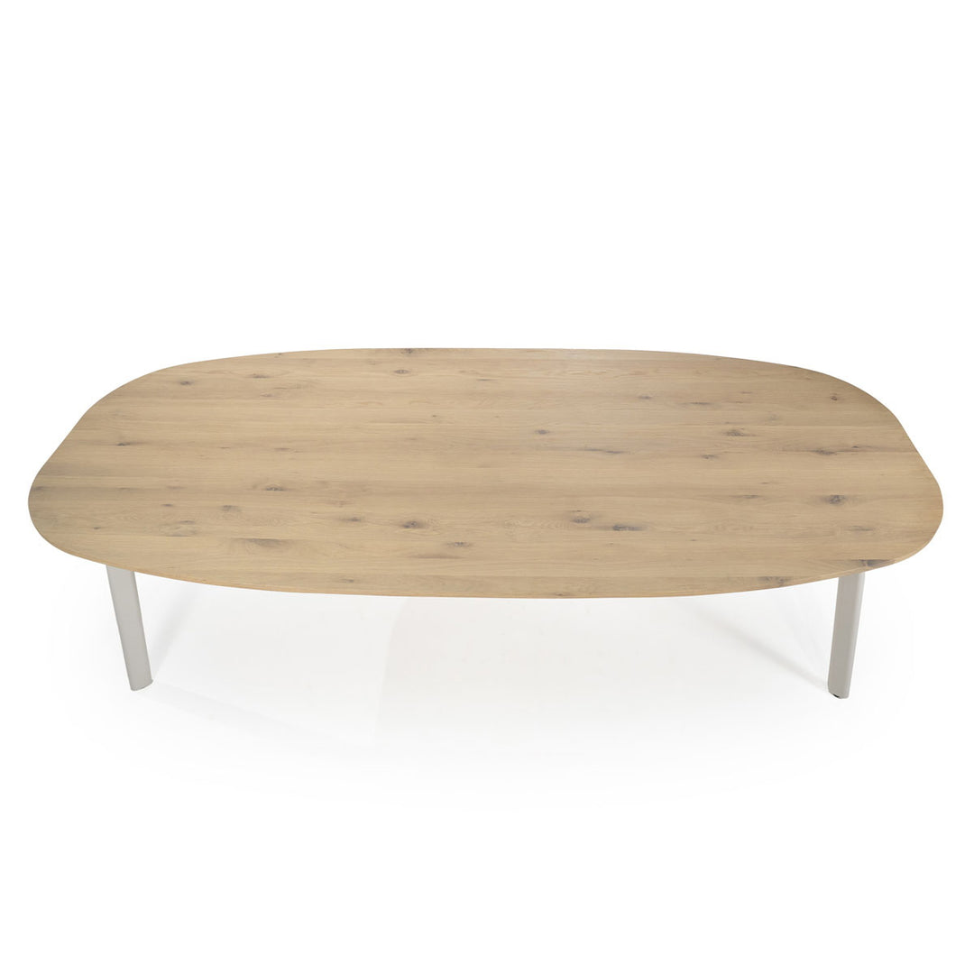 Eettafel Dion – eikenhout & metaal naturel 260x110cm