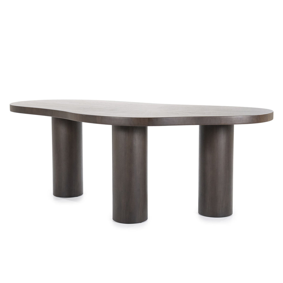 Eettafel Bobbie – walnoot fineer bruin