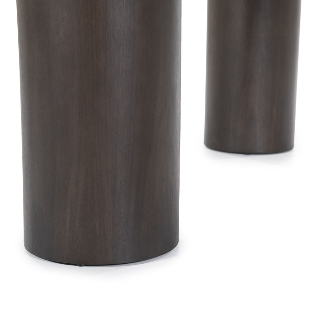 Eettafel Bobbie – walnoot fineer bruin