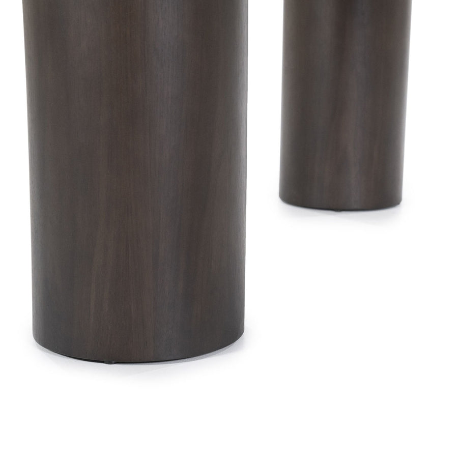 Eettafel Bobbie – walnoot fineer bruin