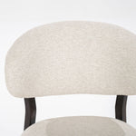 Stoel Mikky – stof & eikenhout bruin beige moon