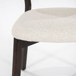 Stoel Mikky – stof & eikenhout bruin beige moon