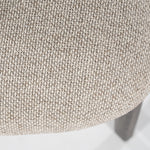 Stoel Mikky – stof & eikenhout bruin taupe moon