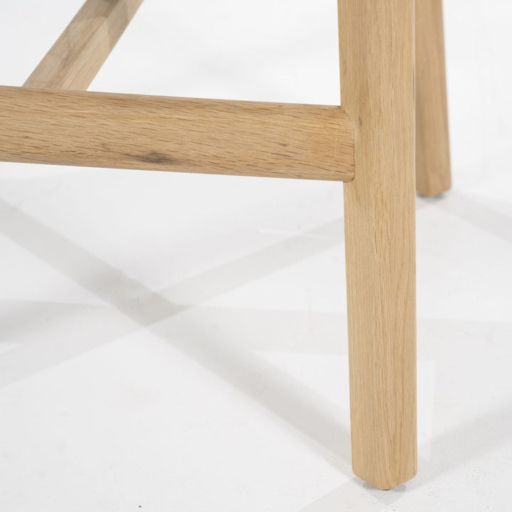 Barstoel Mikky – stof & eikenhout naturel beige moon