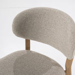 Barstoel Mikky – stof & eikenhout naturel taupe moon