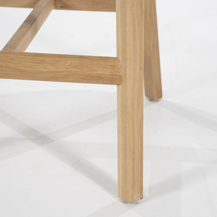 Barstoel Mikky – stof & eikenhout naturel taupe moon