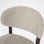 Barstoel Mikky – stof & eikenhout bruin taupe moon