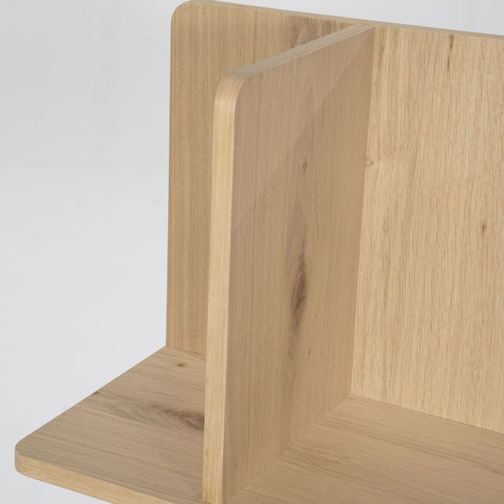 Wandkast vierkant Renee – eikenfineer naturel