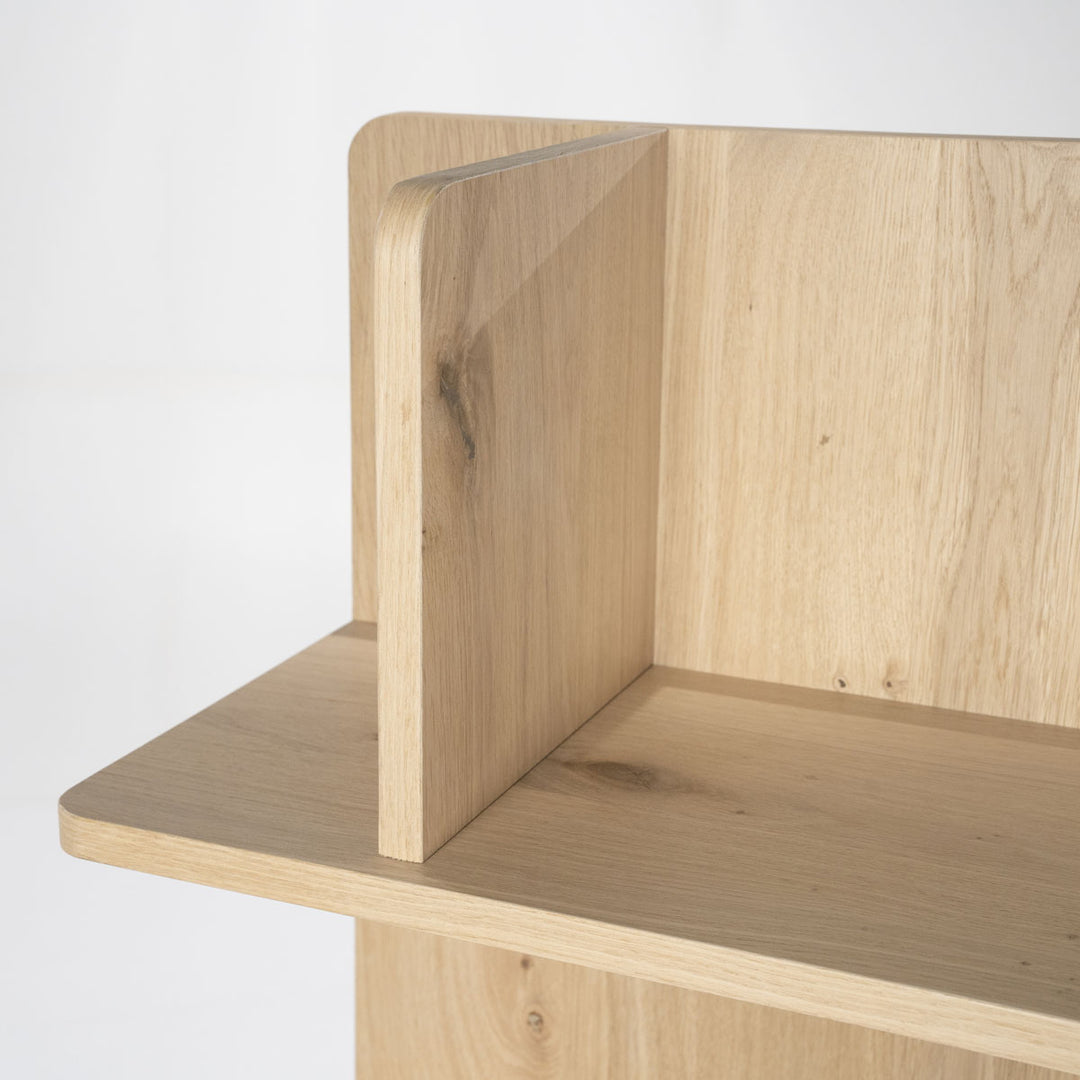 Wandkast rechthoek Renee – eikenfineer naturel
