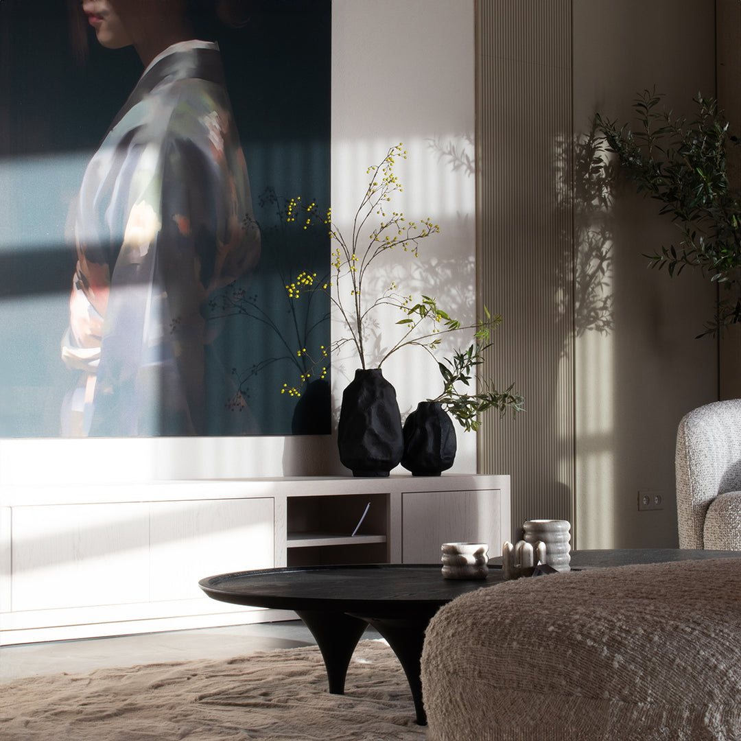 TV meubel Helsinki – eiken & eikenfineer taupe 200cm