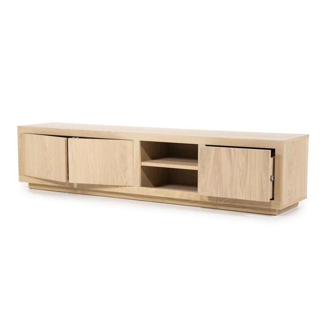 TV meubel Helsinki – eiken & eikenfineer naturel 200cm