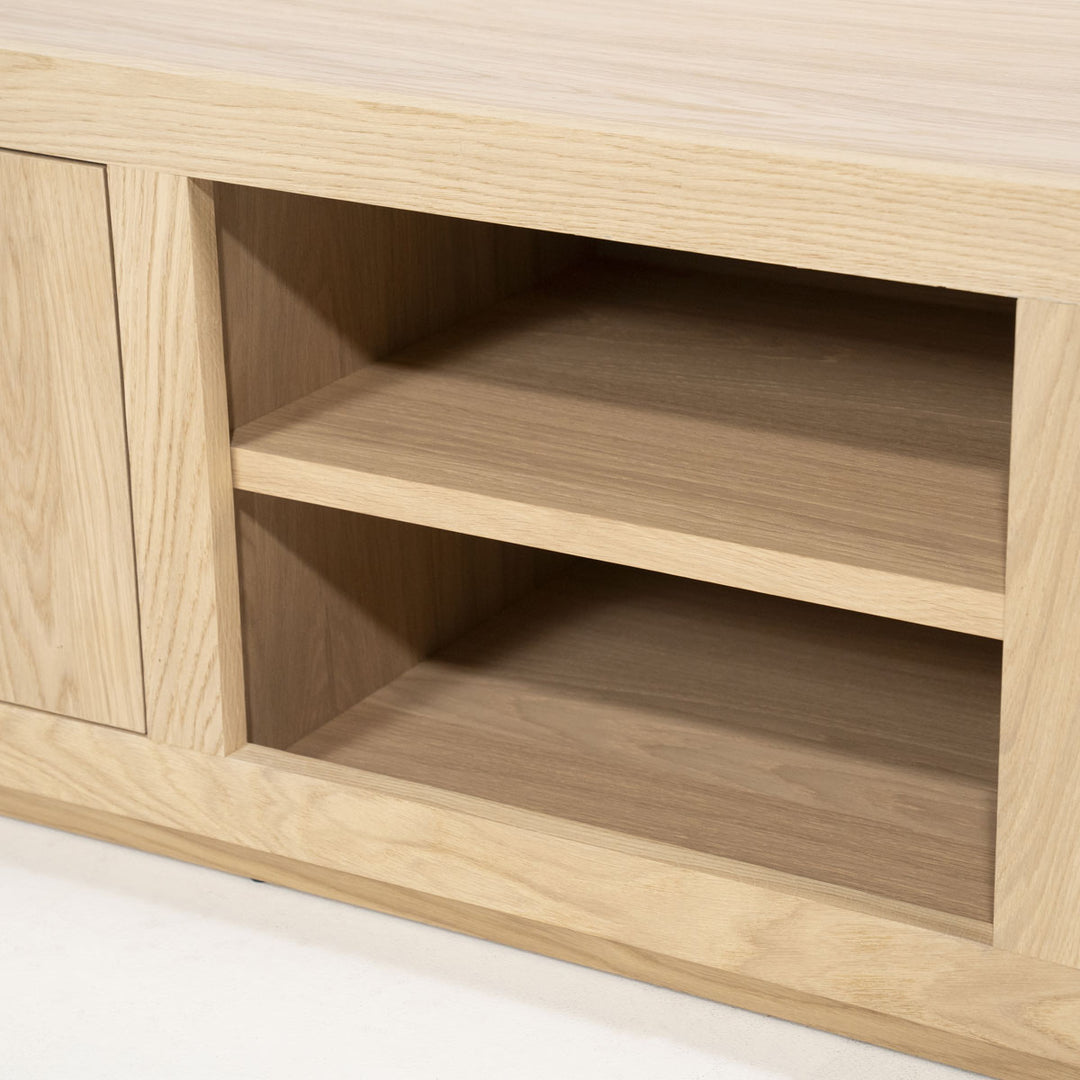TV meubel Helsinki – eiken & eikenfineer naturel 200cm