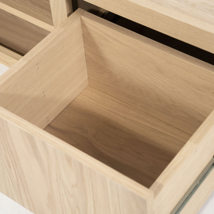 TV meubel Helsinki – eiken & eikenfineer naturel 200cm