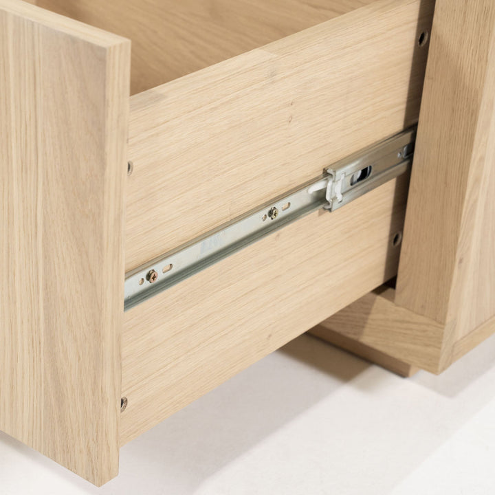 TV meubel Helsinki – eiken & eikenfineer naturel 200cm