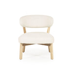 Fauteuil Mikky – stof & eikenhout naturel beige moon