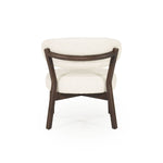 Fauteuil Mikky – stof & eikenhout bruin beige moon