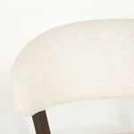 Fauteuil Mikky – stof & eikenhout bruin beige moon