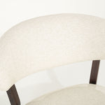 Fauteuil Mikky – stof & eikenhout bruin beige moon