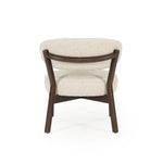 Fauteuil Mikky – stof & eikenhout bruin taupe moon