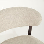 Fauteuil Mikky – stof & eikenhout bruin taupe moon