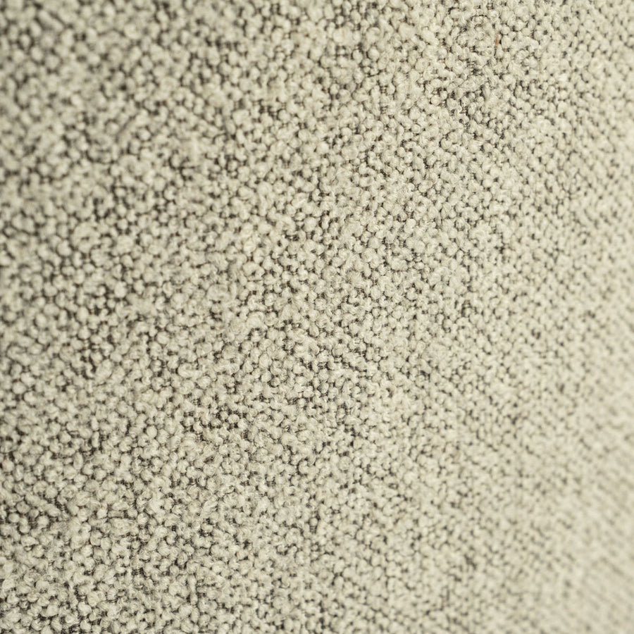 Poef Avah – stof & dennenhout fineer taupe mantz large