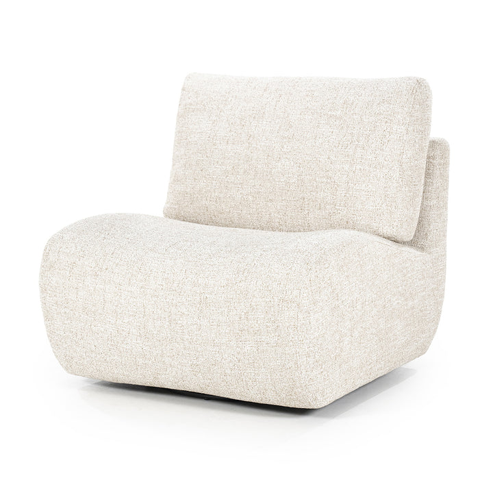 Fauteuil Lucia – stof & hout beige donna