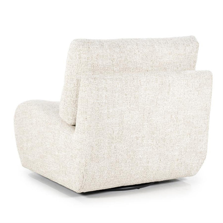Fauteuil Lucia – stof & hout beige donna