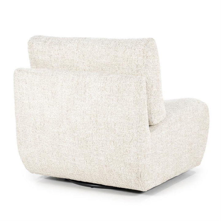 Fauteuil Lucia – stof & hout beige donna