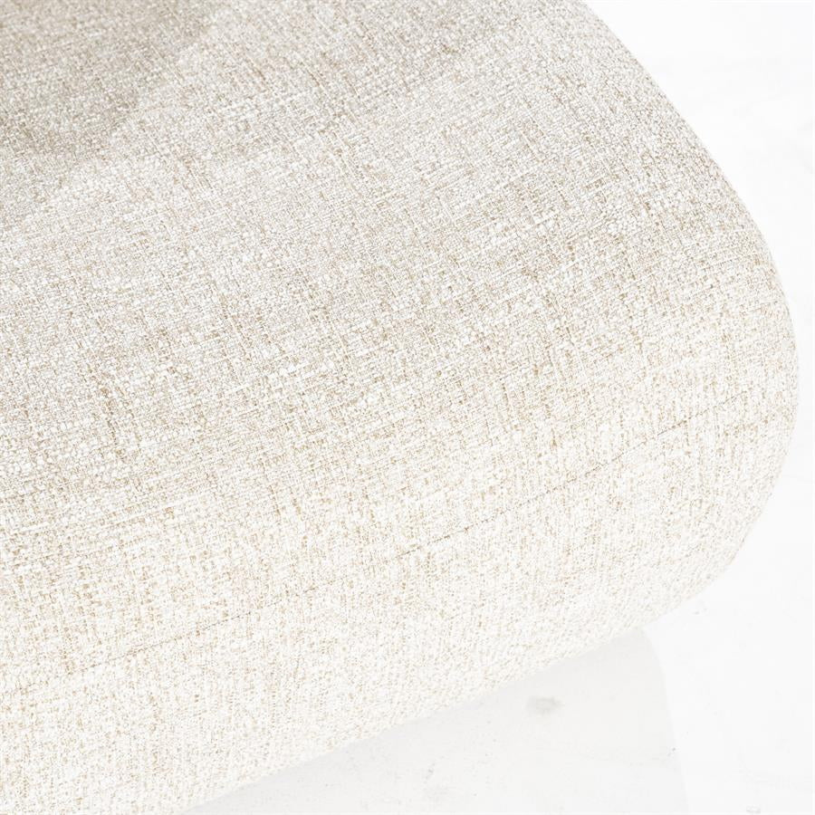 Fauteuil Lucia – stof & hout beige donna