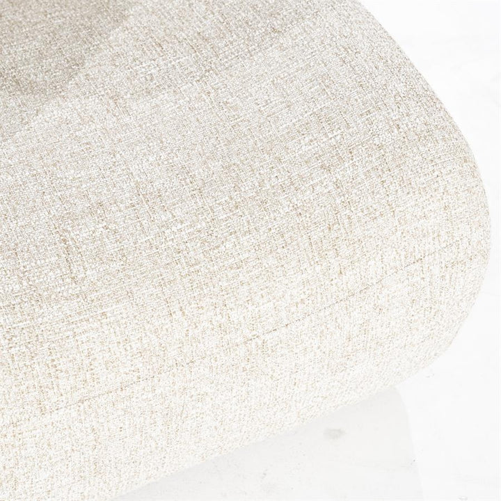 Fauteuil Lucia – stof & hout beige donna